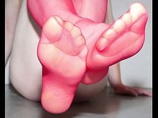 Feet In Red Stockings PHOTOSET