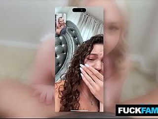 WTF! Stepsis Cheats Live on Video Call Eva Nyx, Joshua Lewis, Satine summers